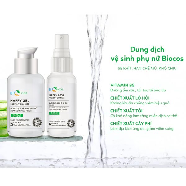 COMBO DUNG DỊCH VỆ SINH HAPPY GEL & HAPPY LOVE 5